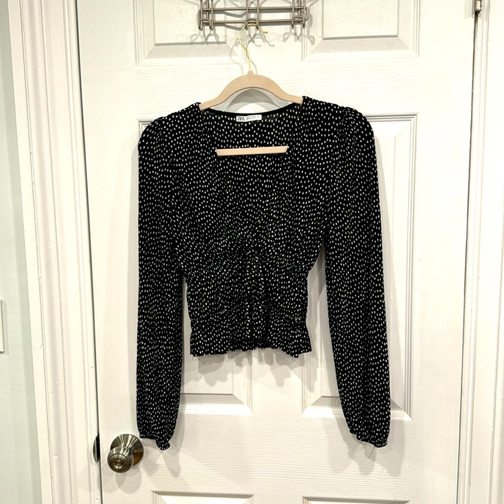 Polka dot blouse